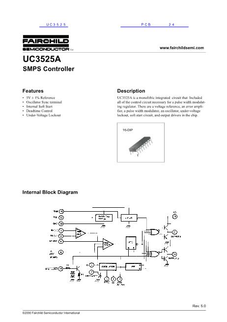 UC3525数据手册封面