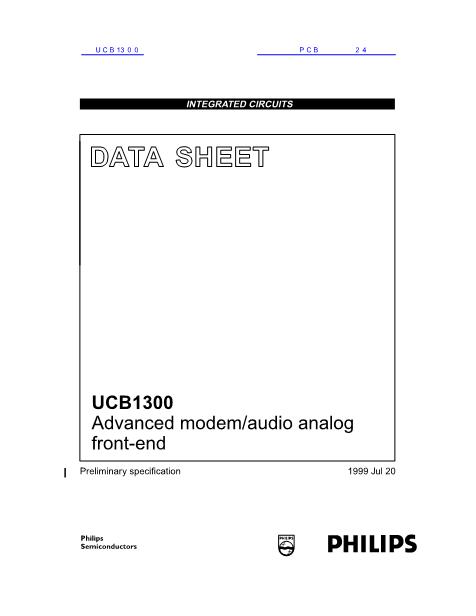 UCB1300数据手册封面