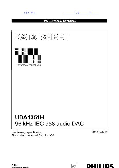 UDA1351数据手册封面