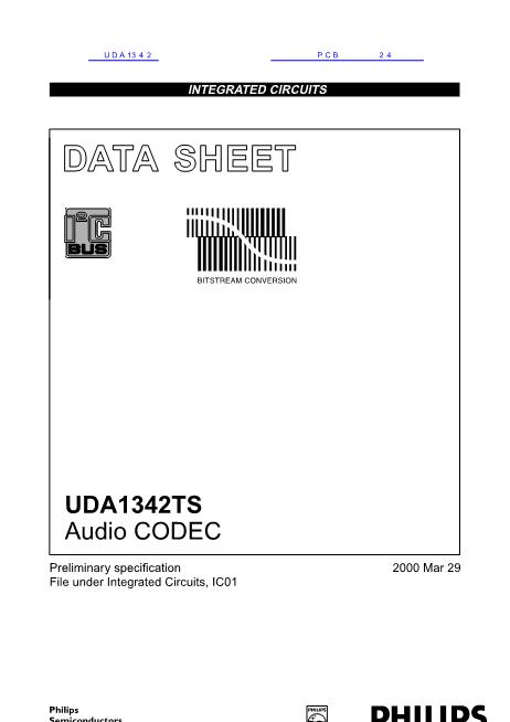 UDA1342数据手册封面