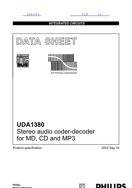 UDA1380数据手册封面