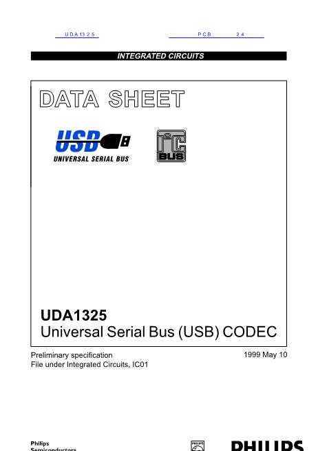 UDA1325数据手册封面