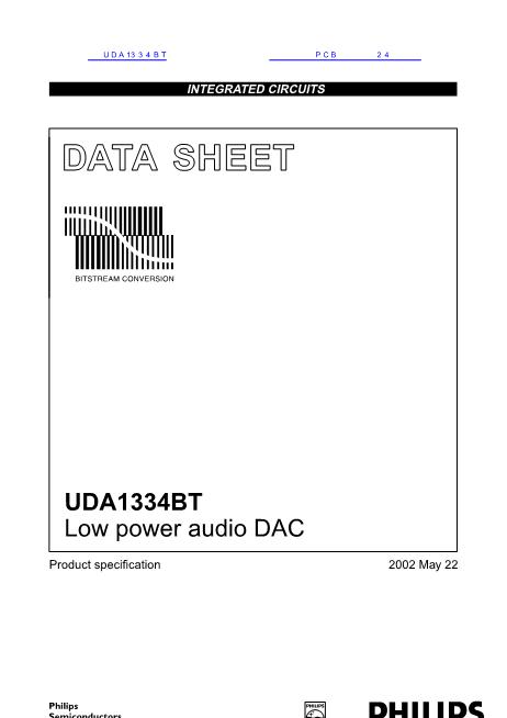 UDA1334BT数据手册封面