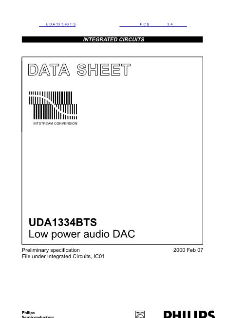 UDA1334BTS数据手册封面