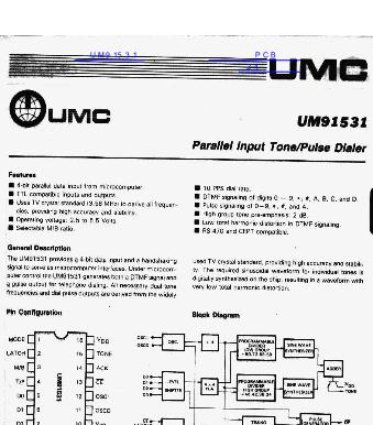UM91531数据手册封面