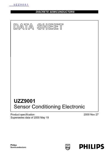 UZZ9001数据手册封面