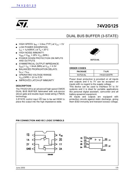 74V2G125數(shù)據(jù)手冊(cè)封面