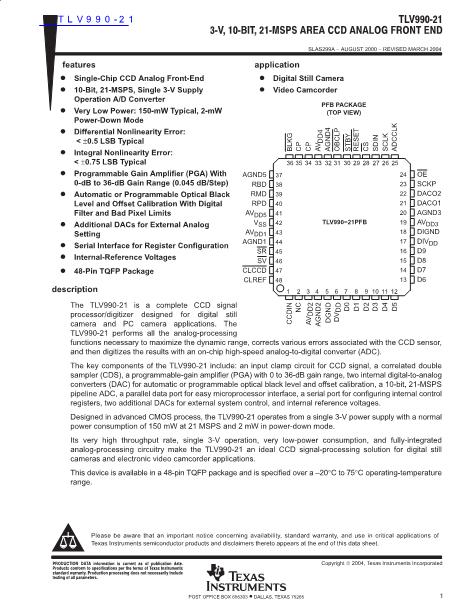 TLV990-21數(shù)據(jù)手冊(cè)封面