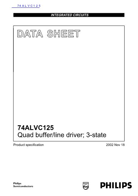 74ALVC125數(shù)據(jù)手冊(cè)封面