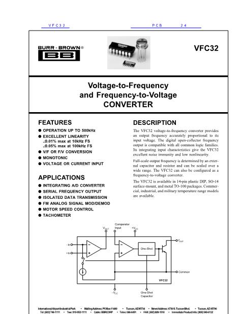 VFC32数据手册封面