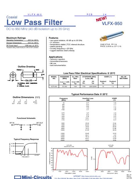 VLFX-950數(shù)據(jù)手冊(cè)封面