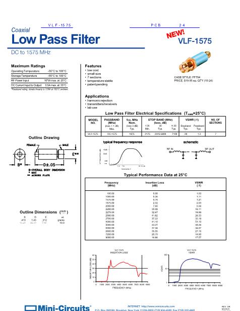VLF-1575數(shù)據(jù)手冊封面