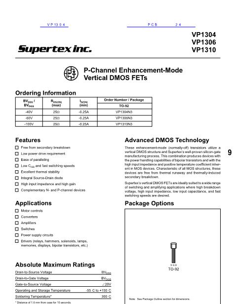 VP1304數(shù)據(jù)手冊(cè)封面
