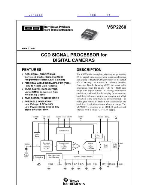 VSP2260数据手册封面