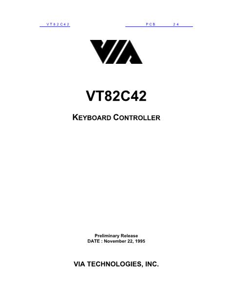 VT82C42数据手册封面
