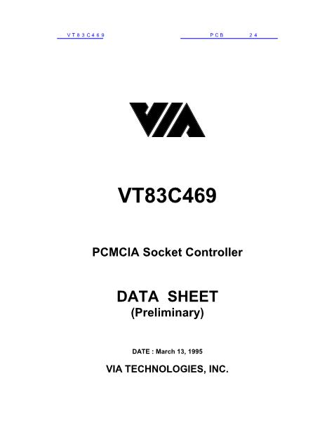 VT83C469数据手册封面