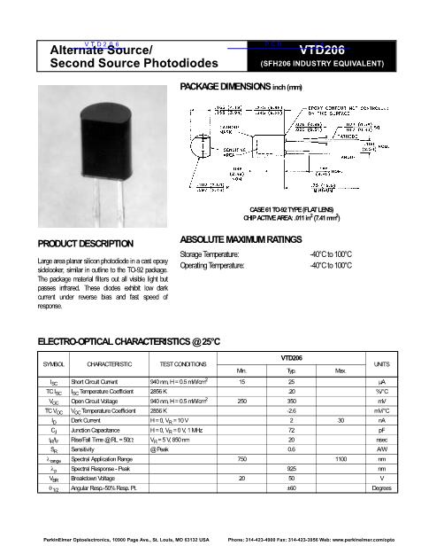 VTD206數(shù)據(jù)手冊(cè)封面