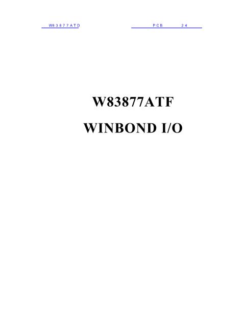W83877ATD数据手册封面