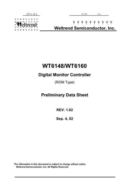 WT6148数据手册封面