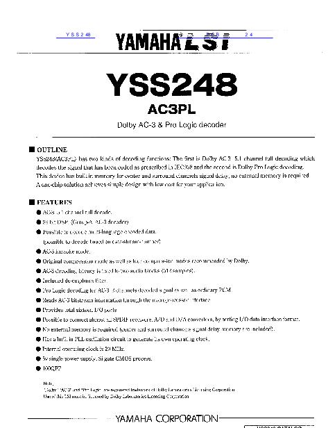 YSS248数据手册封面