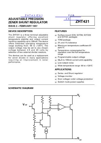 ZHT431數(shù)據(jù)手冊(cè)封面
