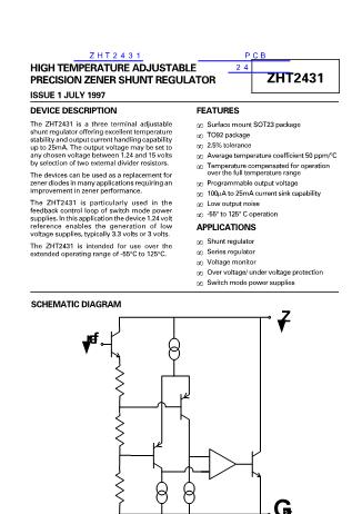 ZHT2431數(shù)據(jù)手冊封面