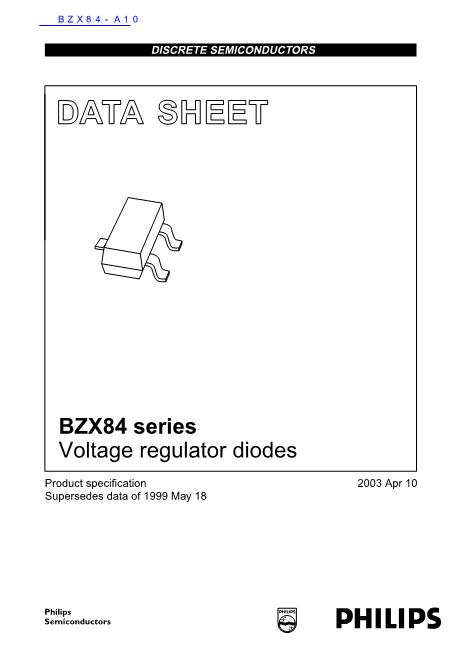BZX84-A10数据手册封面