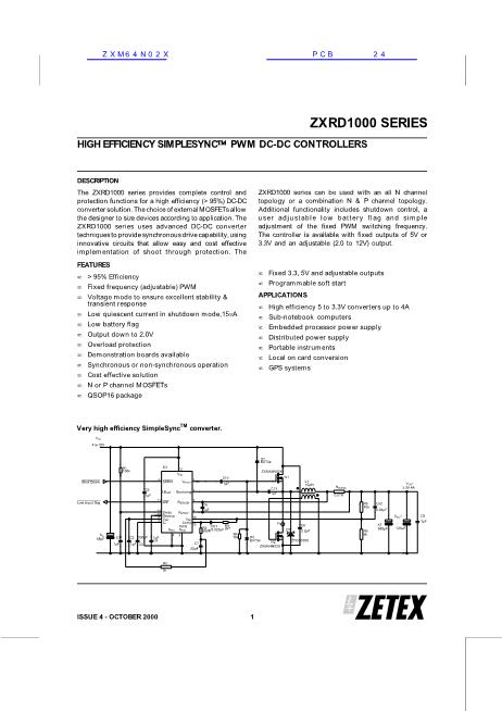 ZXM64N02X数据手册封面