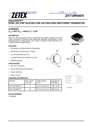 ZXT12P20DX数据手册封面