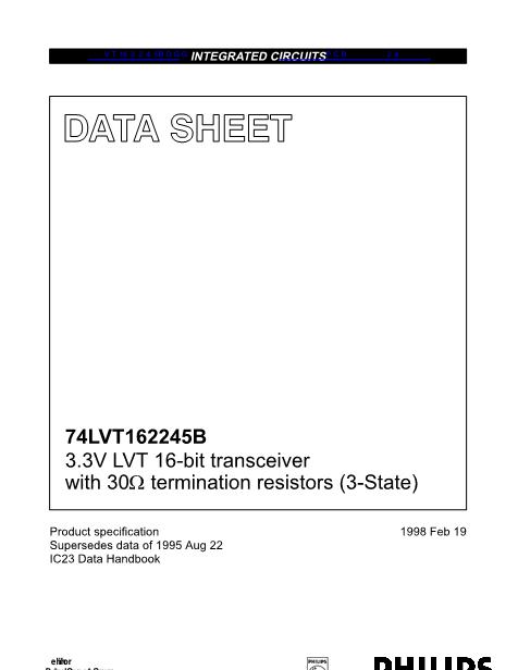 74LVT162245BDGG数据手册封面