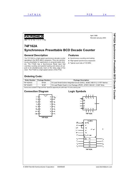 74F162A數(shù)據(jù)手冊封面