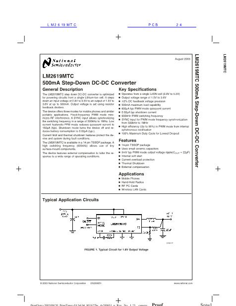 LM2619MTC数据手册封面