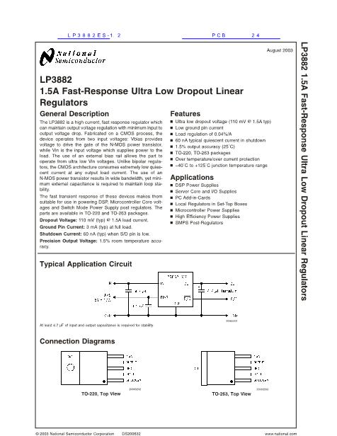 LP3882ES-1.2数据手册封面