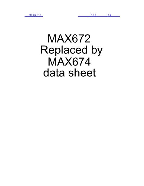 MAX672数据手册封面