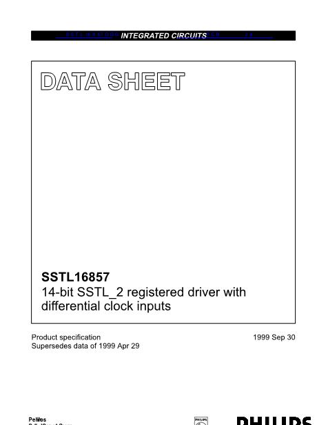 SSTL16857DGG数据手册封面