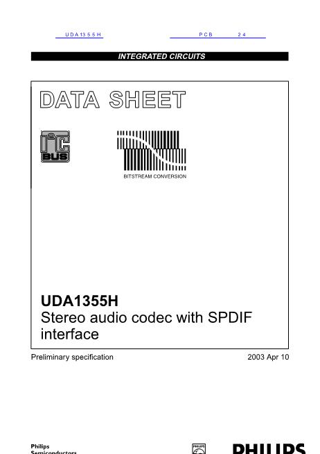 UDA1355H数据手册封面