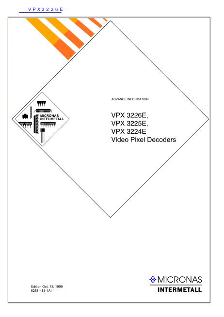 VPX3226E数据手册封面