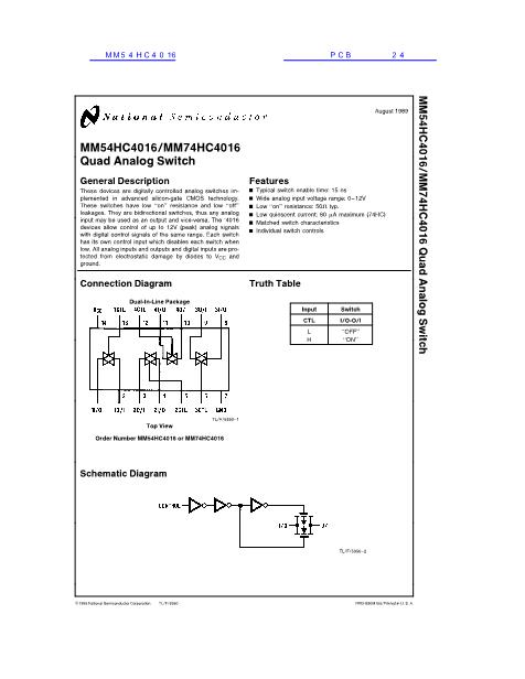 54HC4016J數(shù)據(jù)手冊封面