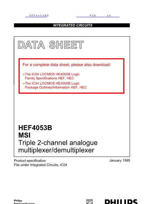 HEF4053BD数据手册封面