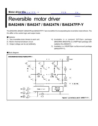 BA6247FP-Y數(shù)據(jù)手冊封面