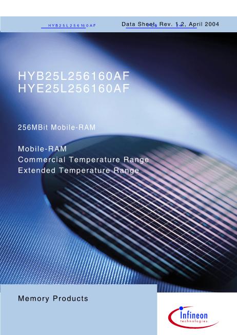 HYB25L256160AF數(shù)據(jù)手冊封面