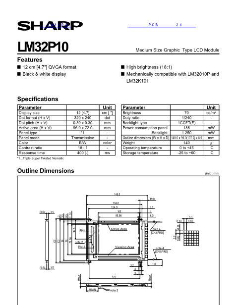 LM32P10数据手册封面
