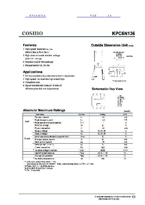 KPC6N136数据手册封面