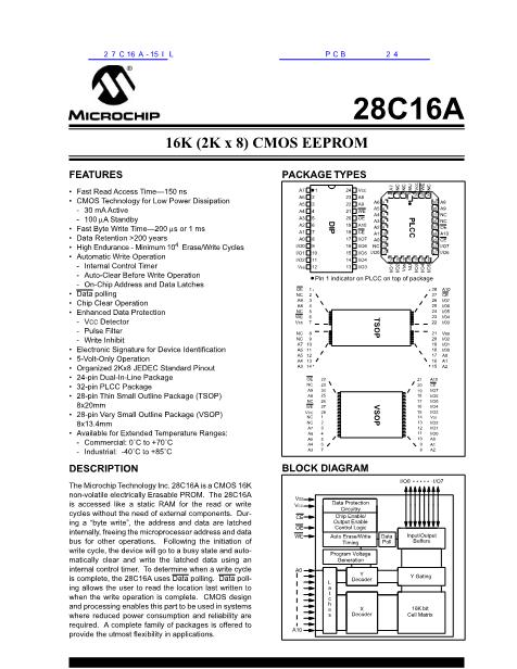 27C16A-15IL數(shù)據(jù)手冊封面