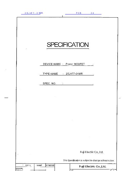 2SJ477-01MR數(shù)據(jù)手冊(cè)封面