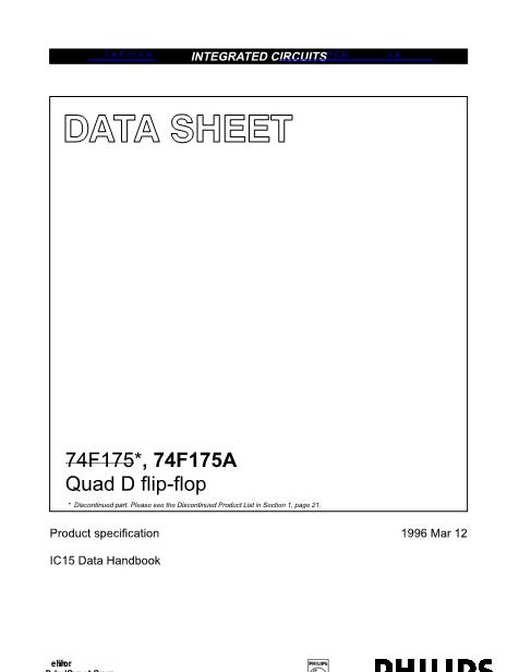 74F175A数据手册封面