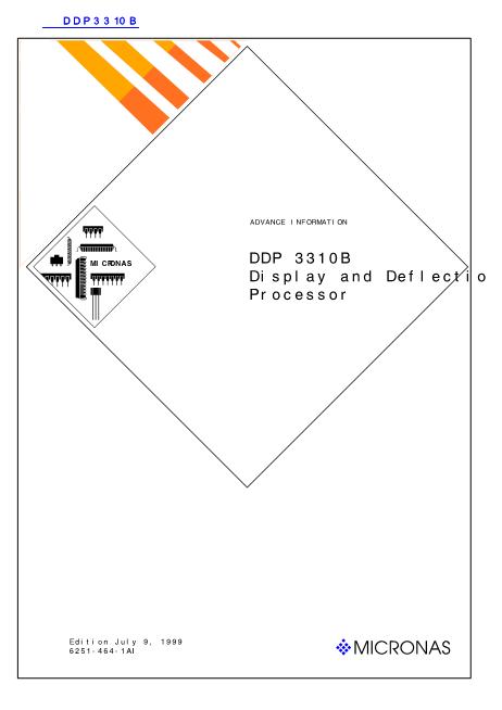 DDP3310B数据手册封面