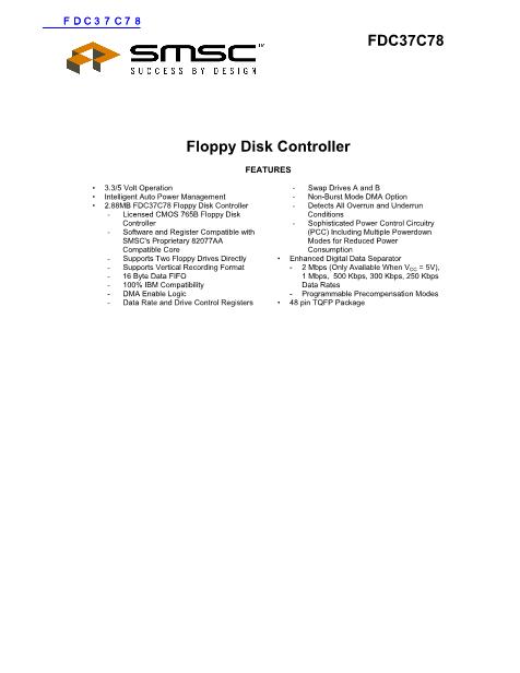 FDC37C78数据手册封面