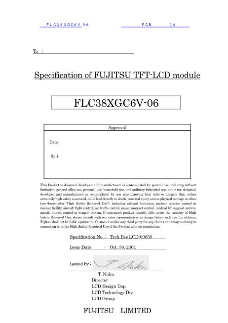 FLC38XGC6V-06数据手册封面