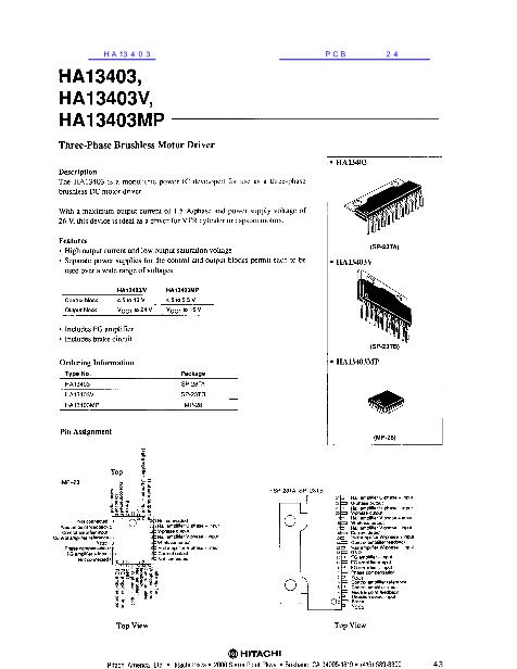 HA13403數(shù)據(jù)手冊(cè)封面